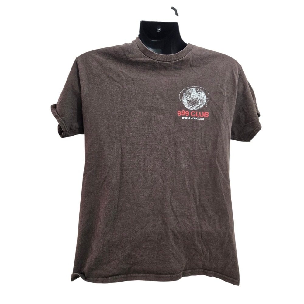 999 Club Juice WRLD Let's Remain Positive Today‎ T-Shirt Brown Men's Medium...
